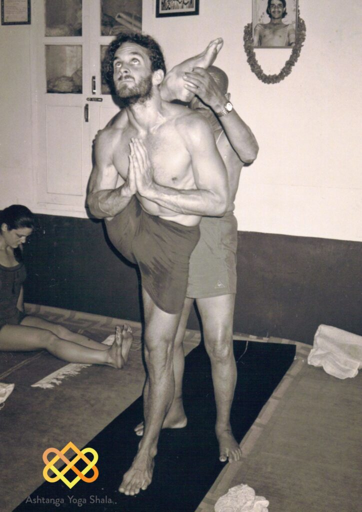 Iain Clark with Sri K. Pattabhi Jois (early 1990’s)